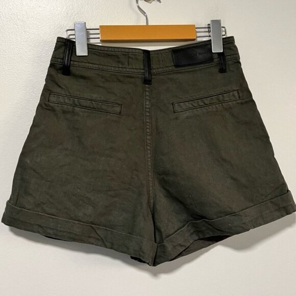 The Kooples Olive Green High-Waisted Shorts – Size 1 (XS/S) - Picture 13 of 16
